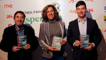 01/12/22 PRESENTACION DICCIONARIO DE FUTBOL ESPA?OL ARABE CON LUIS GARCIA MONTERO DIRECTOR INSTITUTO CERVANTES IRENE LOZANO DIRECTORA GENERAL CASA ARABE Y MARCO DE SANTIS MANAGER DE LA REGION MENA DE LALIGA