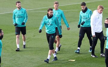 El entrenamiento del Madrid antes de volver a la Copa