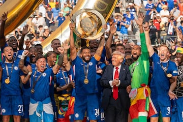 Chelsea festeja el título del Mundial de Clubes junto a Donald Trump.