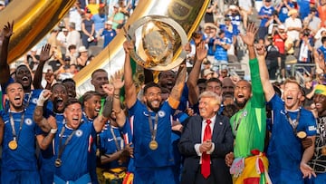 Chelsea festeja el título del Mundial de Clubes junto a Donald Trump.