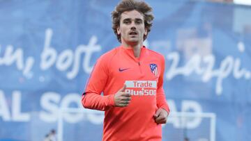 Griezmann, en Anoeta, esta semana se mide al Leganés, al que hizo un póker.