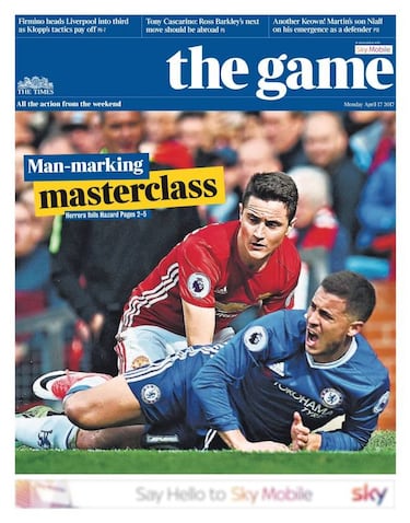Las portadas de Inglaterra se rinden a Ander Herrera