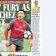 Frustrado fichaje de Sánchez copó las portadas británicas