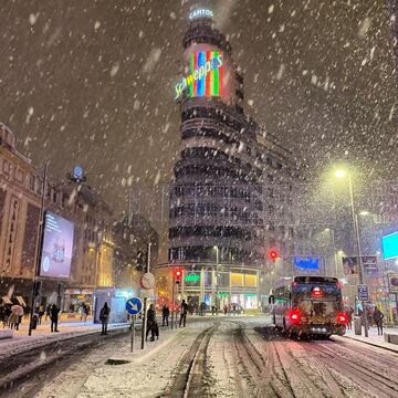 Edificio Carrión de la Gran Vía de Madrid. 