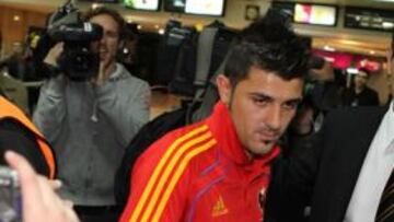 Villa a su llegada al aeropuerto de Buenos Aires