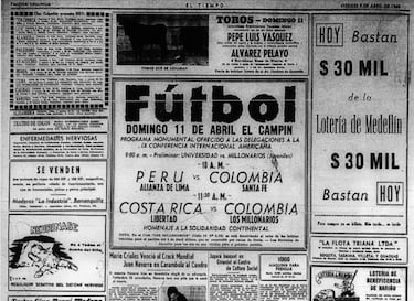 El fútbol apaciguó la guerra, después del 9 de abril de 1948
