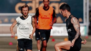 Los compañeros de James en el Madrid, sorprendidos con el nivel del colombiano