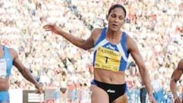 <b>MAMÁ VOLADORA. </b>La francesa Christine Arron venció con claridad en los 100 metros de Oslo.