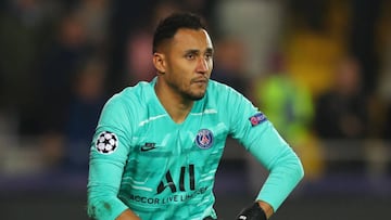 El guardameta costarricense del PSG, Keylor Navas, durante un partido.