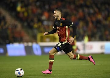 Carrasco con la selección belga.