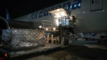 1,2 millones de mascarillas llegaron esta madrugada a Espa?a