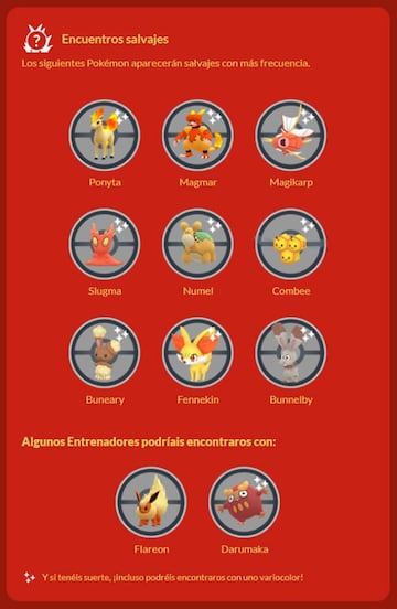 Encuentros con Pok&eacute;mon Salvajes disponibles en el evento A&ntilde;o Nuevo Lunar 2023 de Pok&eacute;mon GO