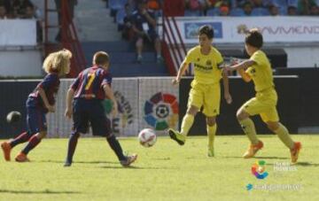 Partido de cuartos de final entre el Barcelona y el Villarreal. 