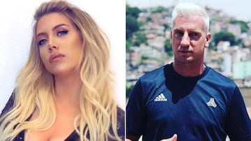 Imágenes de Wanda Nara y de Maxi López.