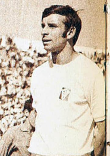 El delantero de Wanderers fue máximo goleador de Copa Libertadores en 1969, con ocho goles.