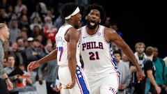 Aldama hinca la rodilla en el festival de Joel Embiid