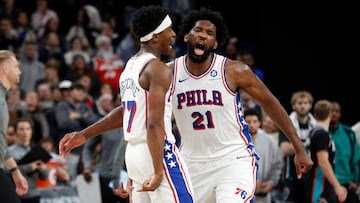 Aldama hinca la rodilla en el festival de Joel Embiid
