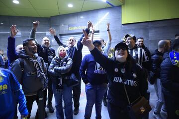 Aficionados de la Juventus.