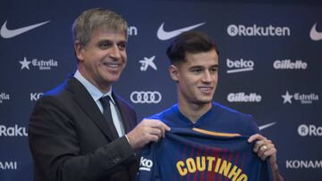 Jordi Mestre, con Coutinho.