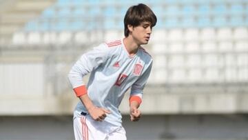 Julen Jon Guerrero, con la Selección española.