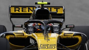 B65. MONTMELÓ (BARCELONA), 13/05/2018.- El piloto español de Renault, Carlos Sainz, durante el GP de España de Formula Uno que se ha disputado en el Circuito de Barcelona-Cataluña, en el que el británico de Mercedes, Lewis Hamilton, ha conseguido la victoria por delante de su compañero, el finlandés Valtteri Bottas, y el holandés de Red Bull, Max Verstappen. EFE/Alejandro García