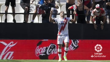 El delantero colombiano ha marcado cinco goles en 10 partidos en lo que va de la temporada con el Rayo Vallecano.