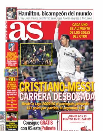 Las portadas de AS de noviembre