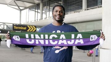 Dwin Williams en el aeropuerto de M&aacute;laga.