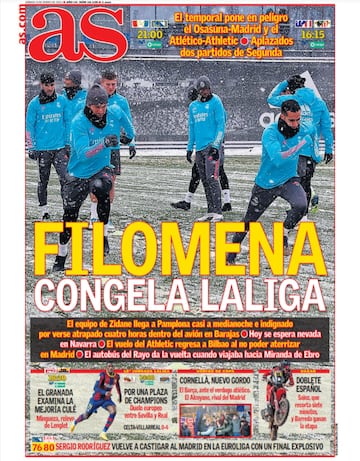 Las portadas de AS de enero