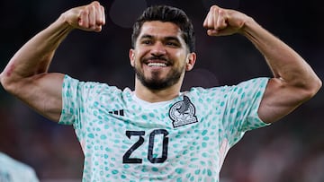 Henry Martin celebrates his goal 1-0 of Mexico during the game Haiti vs Mexico (Mexican National Team), corresponding to group B of the CONCACAF Gold Cup 2023, at State Farm Stadium, on June 29, 2023.

<br><br>

Henry Martin celebra su gol 1-0 de Mexico durante el partido Haiti vs Mexico (Seleccion Nacional Mexicana), correspondiente al grupo B de la Copa Oro de la CONCACAF 2023, en el State Farm Stadium, el 29 de Junio de 2023.