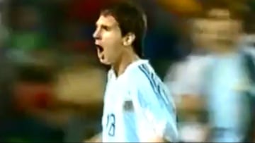 Este fue el primer gol de Messi en un Sudamericano Sub 20