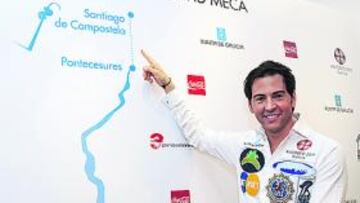 <b>LA RUTA. </b>David Meca señala el nuevo desafío que se ha planteado.