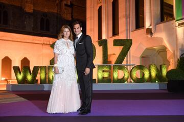 Roger Federer and his wife, Mirka.