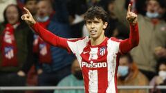 Jo&atilde;o F&eacute;lix celebra su gol en el Atl&eacute;tico-C&aacute;diz