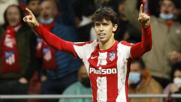 João Félix celebra su gol en el Atlético-Cádiz