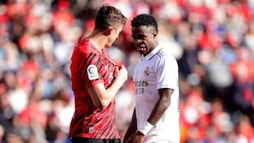 Antonio Raillo of Real Mallorca, Vinicius Junior of Real Madrid