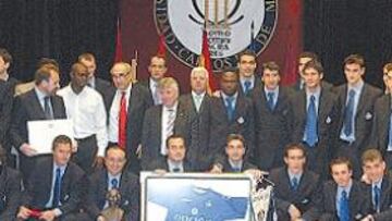 <b>DEL CÉSPED AL AULA MAGNA. </b>Todos los estamentos del Getafe estuvieron representados ayer en la Universidad Carlos III: