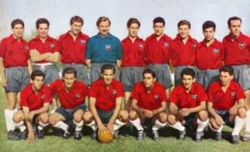 En 1955, Chile debuta en el Sudamericano jugado en casa y golea 7-1 a Ecuador.