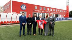 09/02/24
INAUGURACION CENTRO DE INVESTIGACION EN DEPORTE Y SALUD FUNDACION ATLETICO DE MADRID

ADELARDO RODRIGUEZ PRESIDENTE FUNDACION
MARIA DOLORES MORENO ALCALDESA MAJADAHONDA
ENRIQUE CEREZO PRESIDENTE ATLETICO DE MADRID
CARLA PEREYRA EMBAJADORA FUNDACION