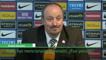 La queja de Benítez por el arbitraje recibido contra el City de Guardiola