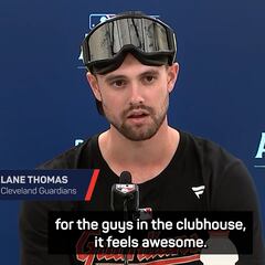 Guardians celebrate ‘awesome’ Lane Thomas after grand slam heroics