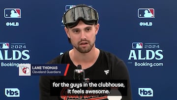 Guardians celebrate ‘awesome’ Lane Thomas after grand slam heroics