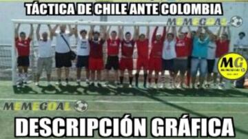 Los memes apuntaron al juego "defensivo" de Chile