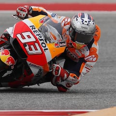 Márquez reaparece en modo rodillo con Rossi segundo