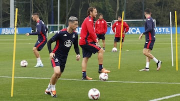 Escudero, cerca de estrenarse con el Deportivo.