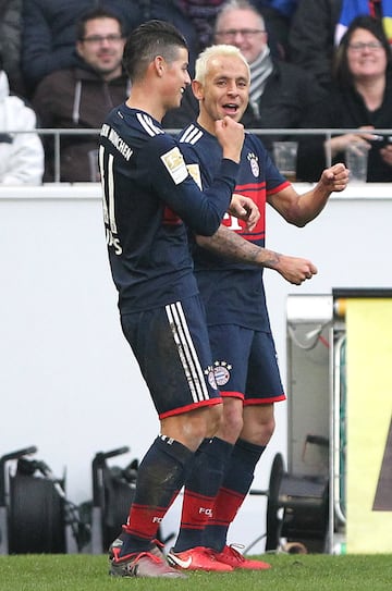 El colombiano anotó un golazo en el triunfo del Bayern 2-0 ante el Mainz