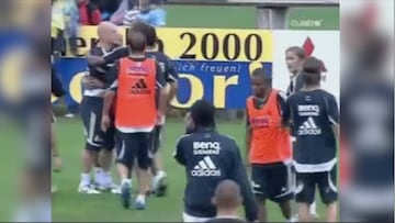 El video de la recordada pelea Robinho-Gravesen en el Madrid