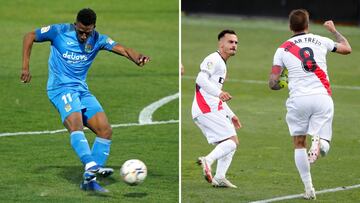 Kanté y Trejo, los últimos goleadores de Fuenla y Rayo.