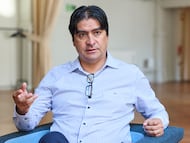 Marco Garcés durante una entrevista concedida a AS