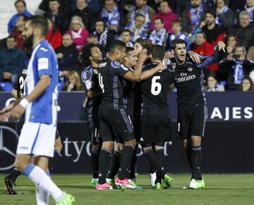 0-2 as Real Madrid take control against Leganés with many rested players.